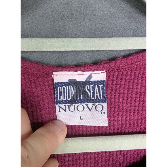 County Seat Nuovo Purple Knit Sweater Womens Large USA Vintage - Picture 4 of 9